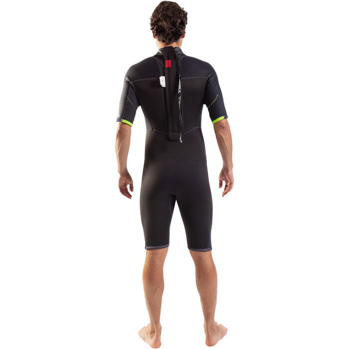 2024 Gul Mens Response 3/2mm Back Zip Shorty Wetsuit RE3319-C1 - Black